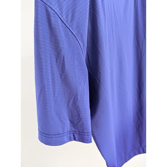 FootJoy Golf Polo Shirt  Men's Small Purple Stripe Whitefish Lake FJ Performance - Picture 8 of 11